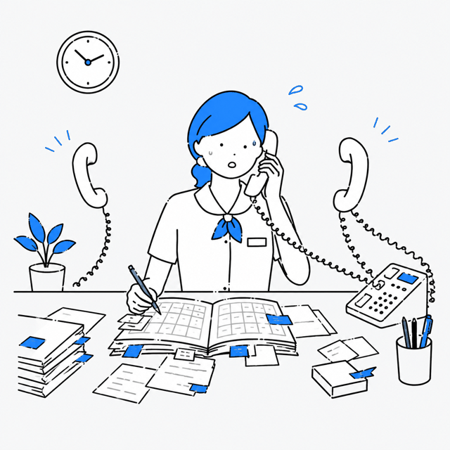 電話対応のイラスト