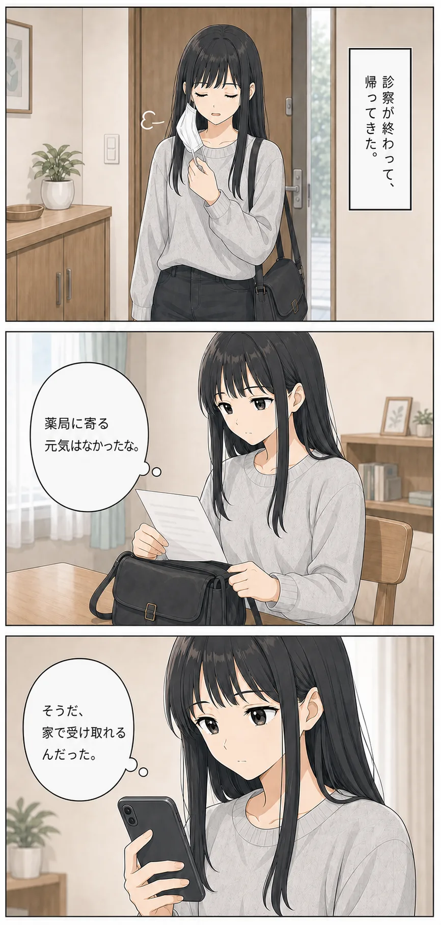 処方せんが手元にある方のまんが（1枚目）